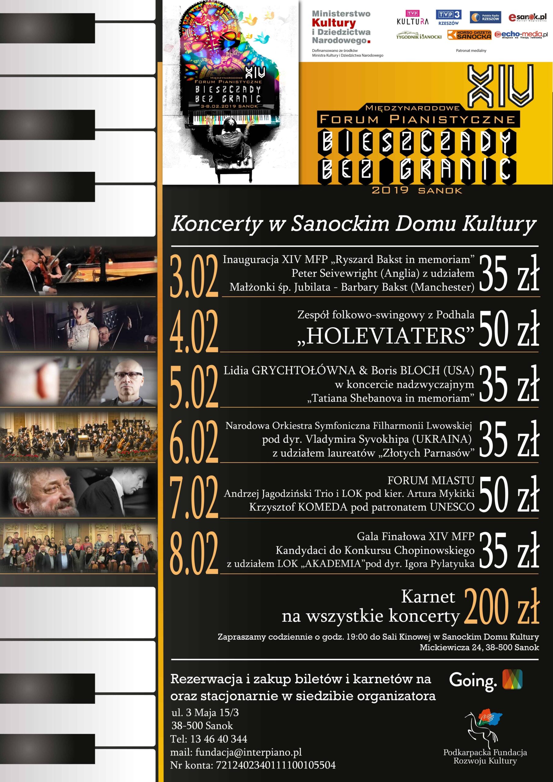 THE 14TH INTERNATIONAL PIANO FORUM "BIESZCZADY WITHOUT BORDERS"